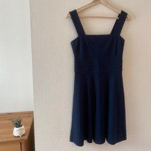 Banana Republic - Milly collection - navy blue wide strap fit-and-flare dress